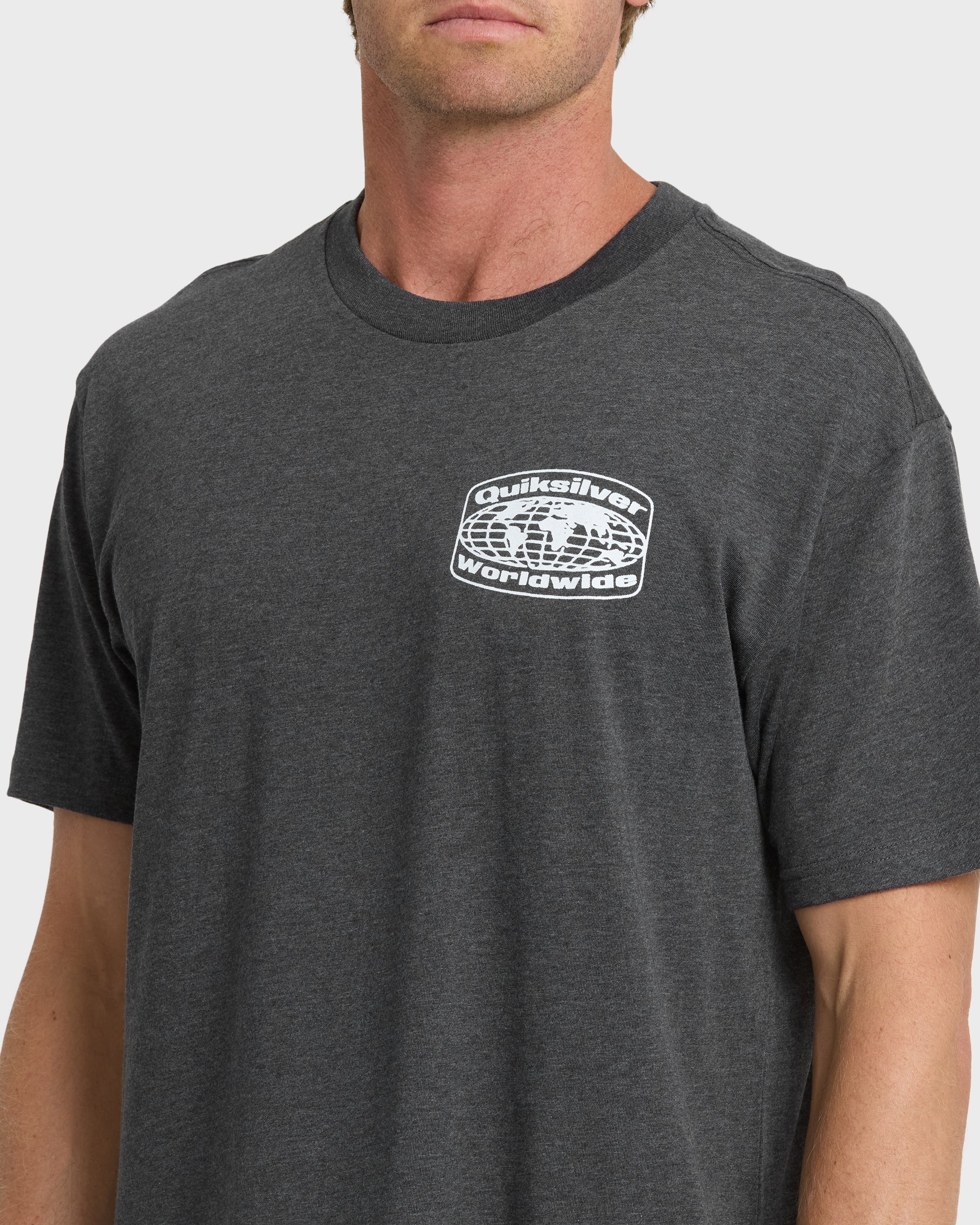 Global Local Classic T-shirt - Charcoal Heather | Quiksilver
