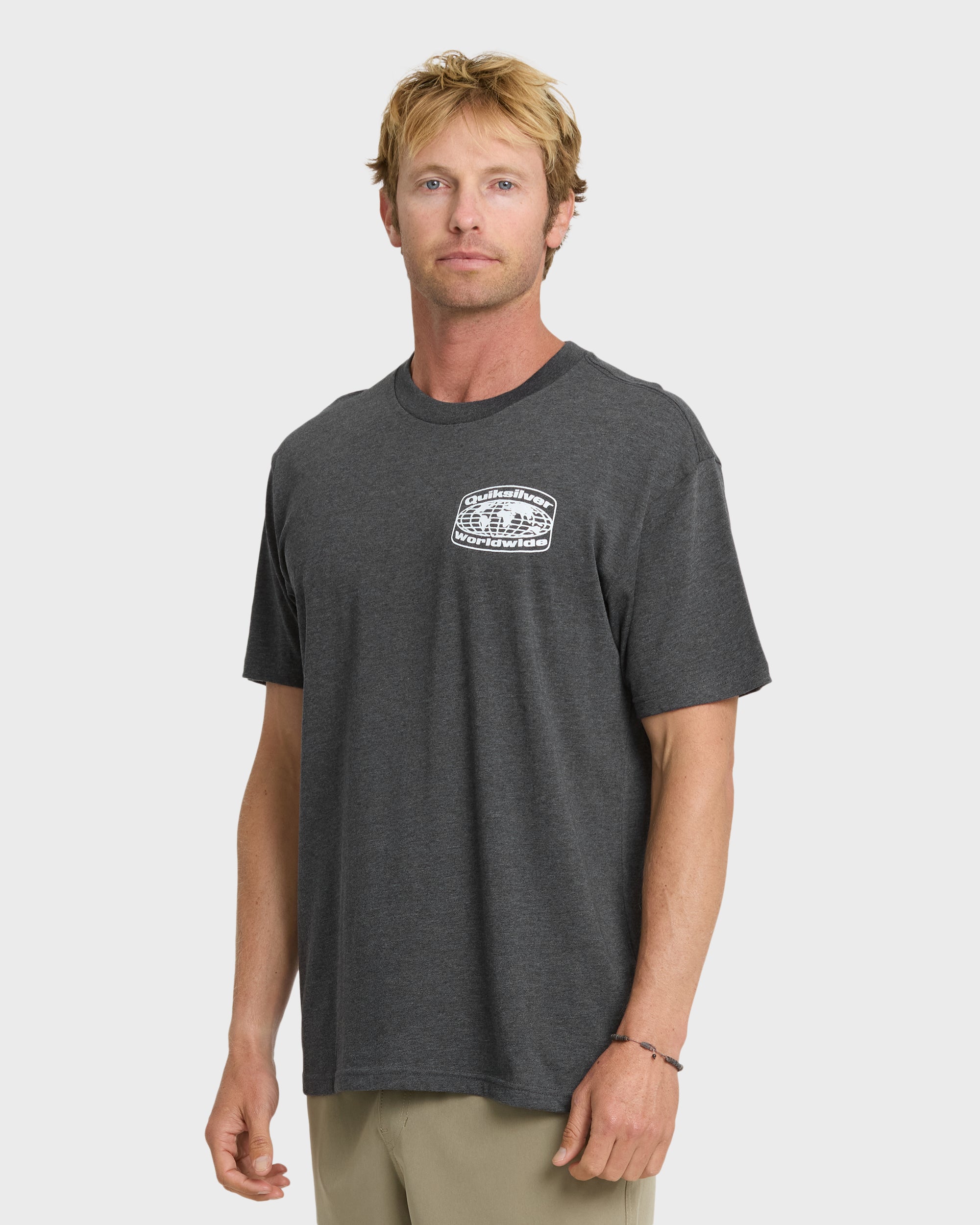 Global Local Classic T-shirt - Charcoal Heather | Quiksilver