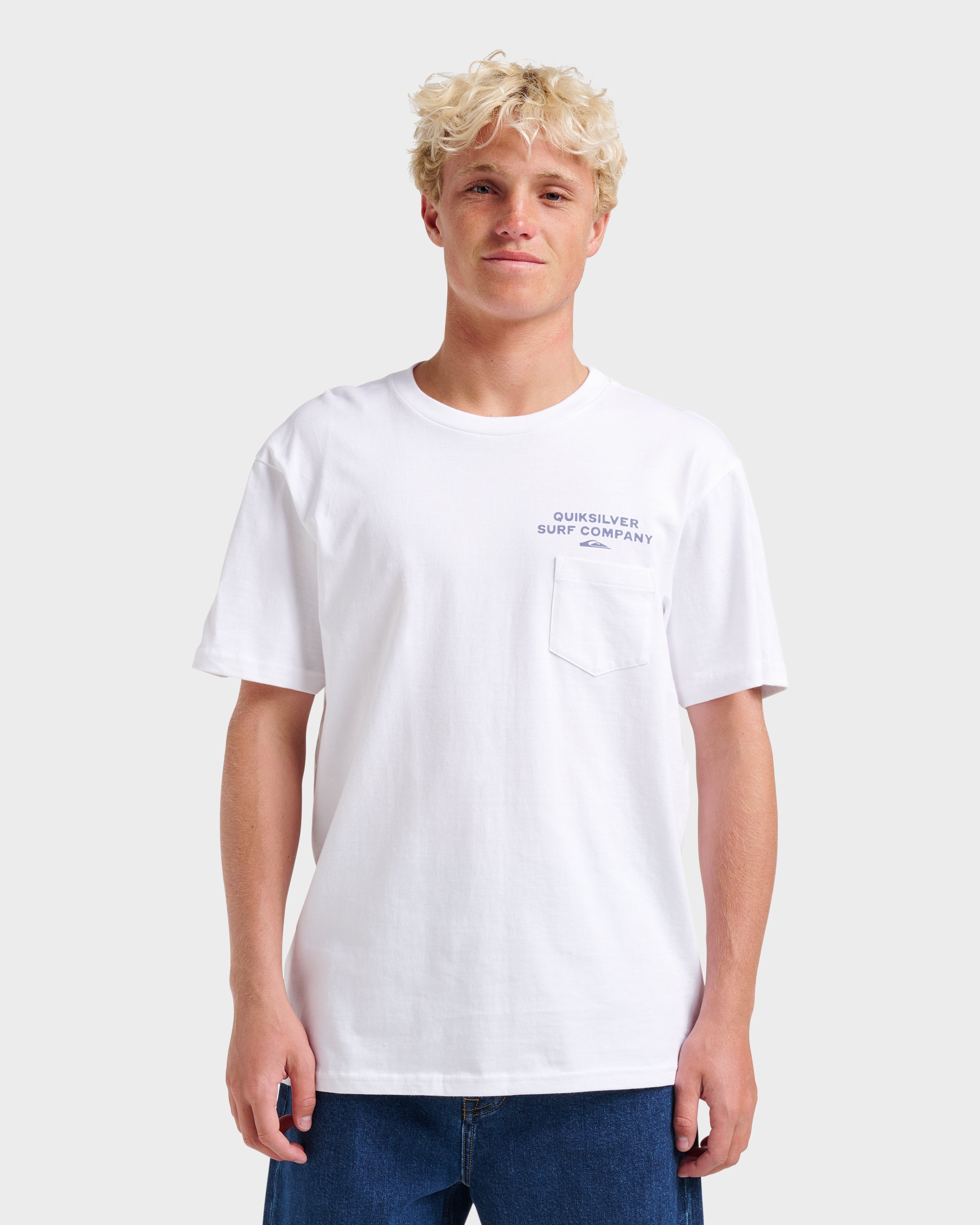 Qs Surf Company Classic T-shirt - White | Quiksilver