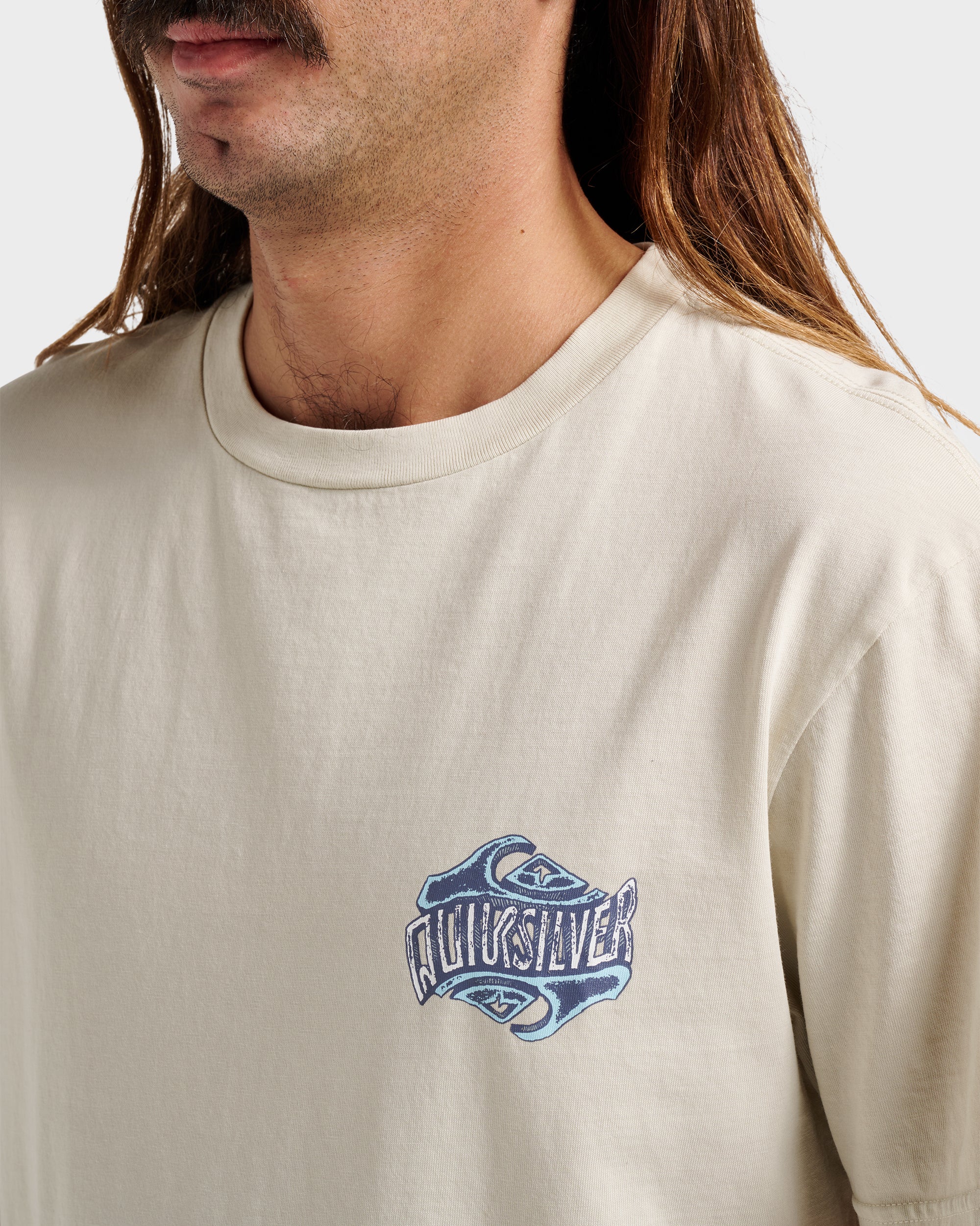 Three Deeppigment Dye T-Shirt - Moonstruck | Quiksilver
