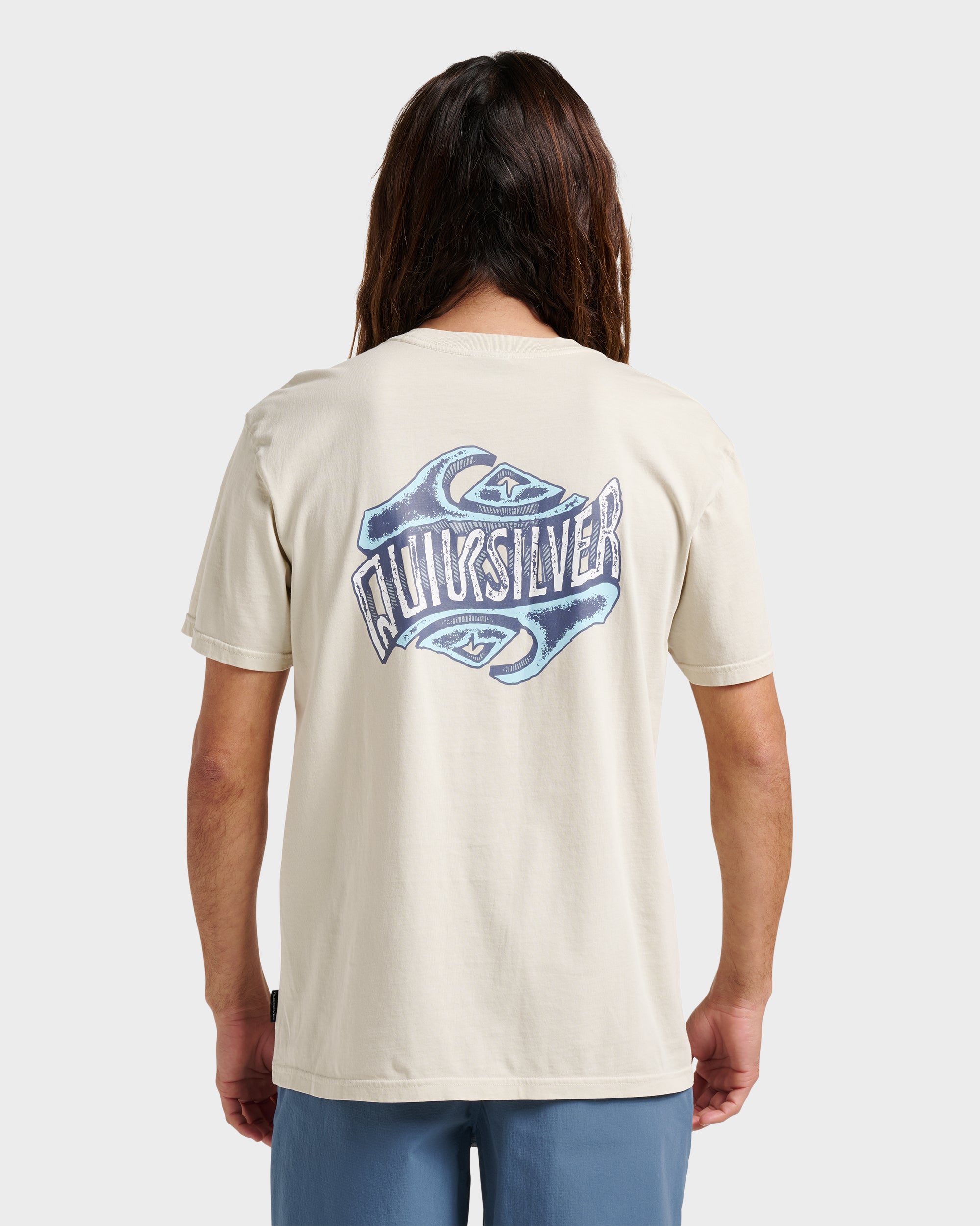Three Deeppigment Dye T-Shirt - Moonstruck | Quiksilver
