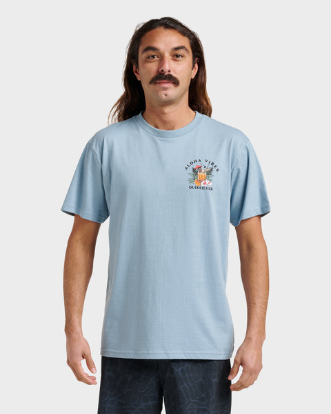 Hi Aloha Vibes Classic T-shirt - Ashley Blue Heather | Quiksilver