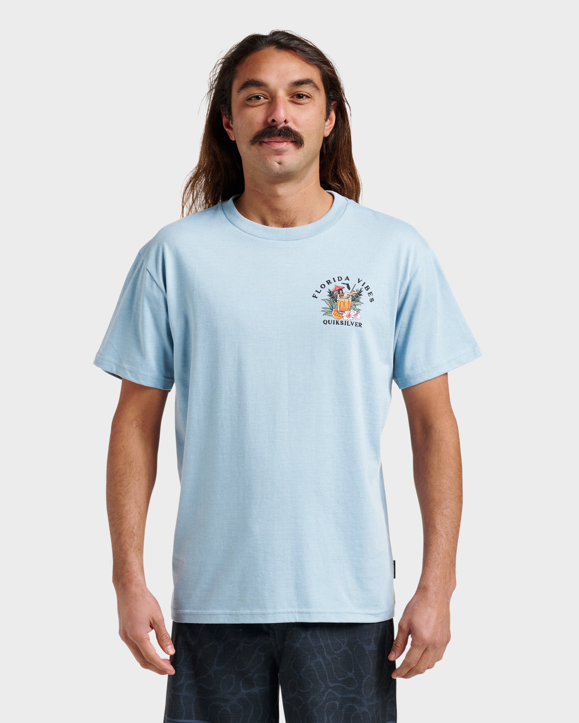 Fl Florida Vibes Classic T-shirt - Ashley Blue Heather