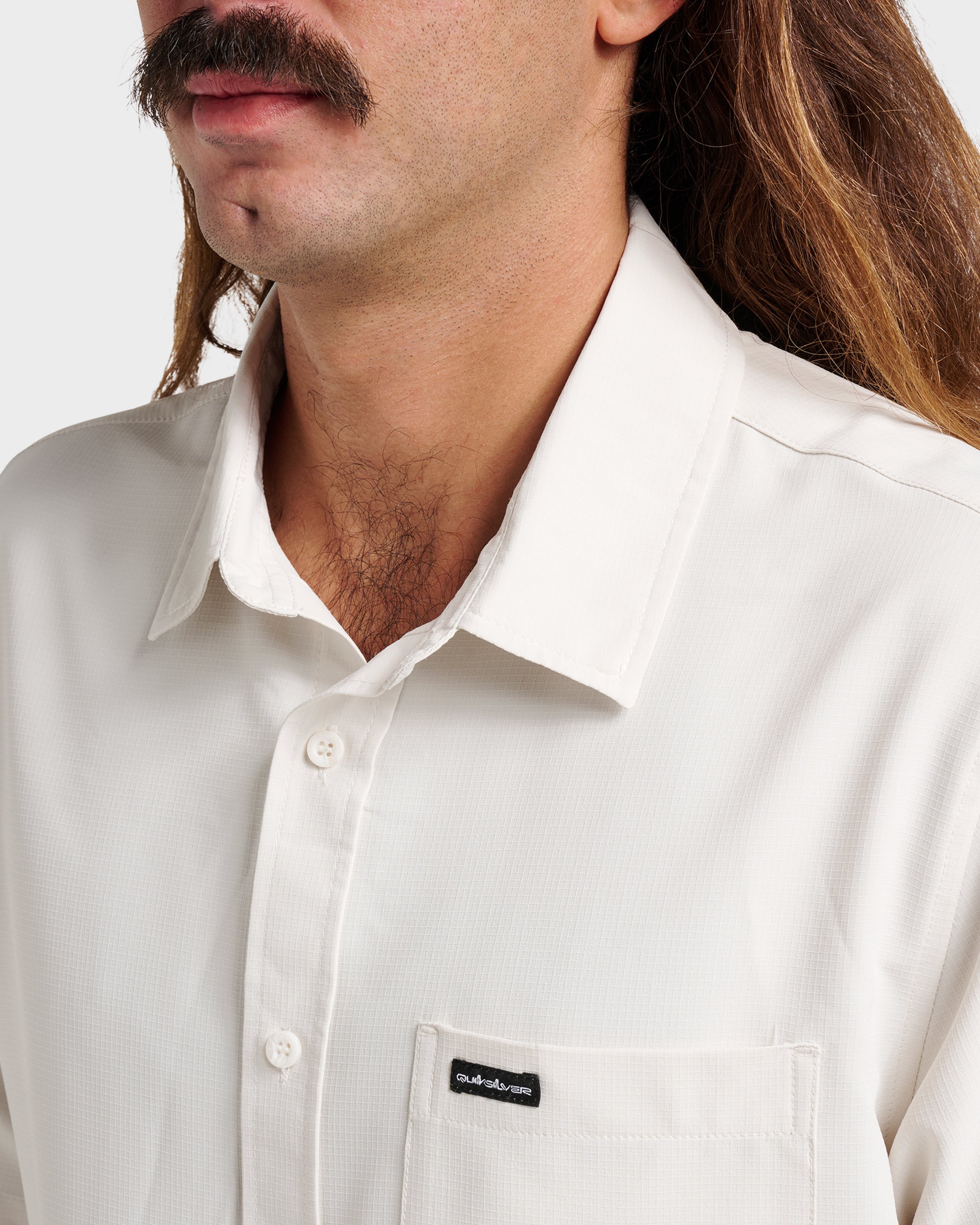 Allport Classic Short Sleeve Shirt - Silver Birch | Quiksilver