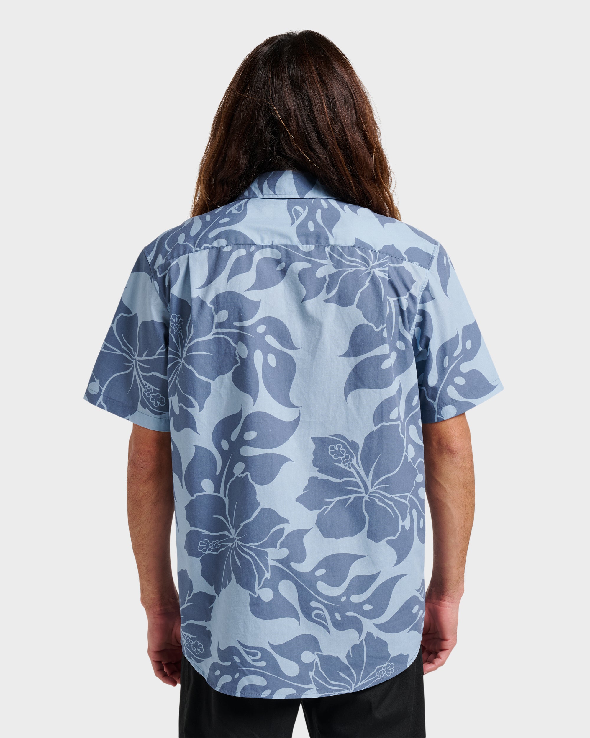 Oceanview Classic Short Sleeve Shirt - Ashley Blue | Quiksilver