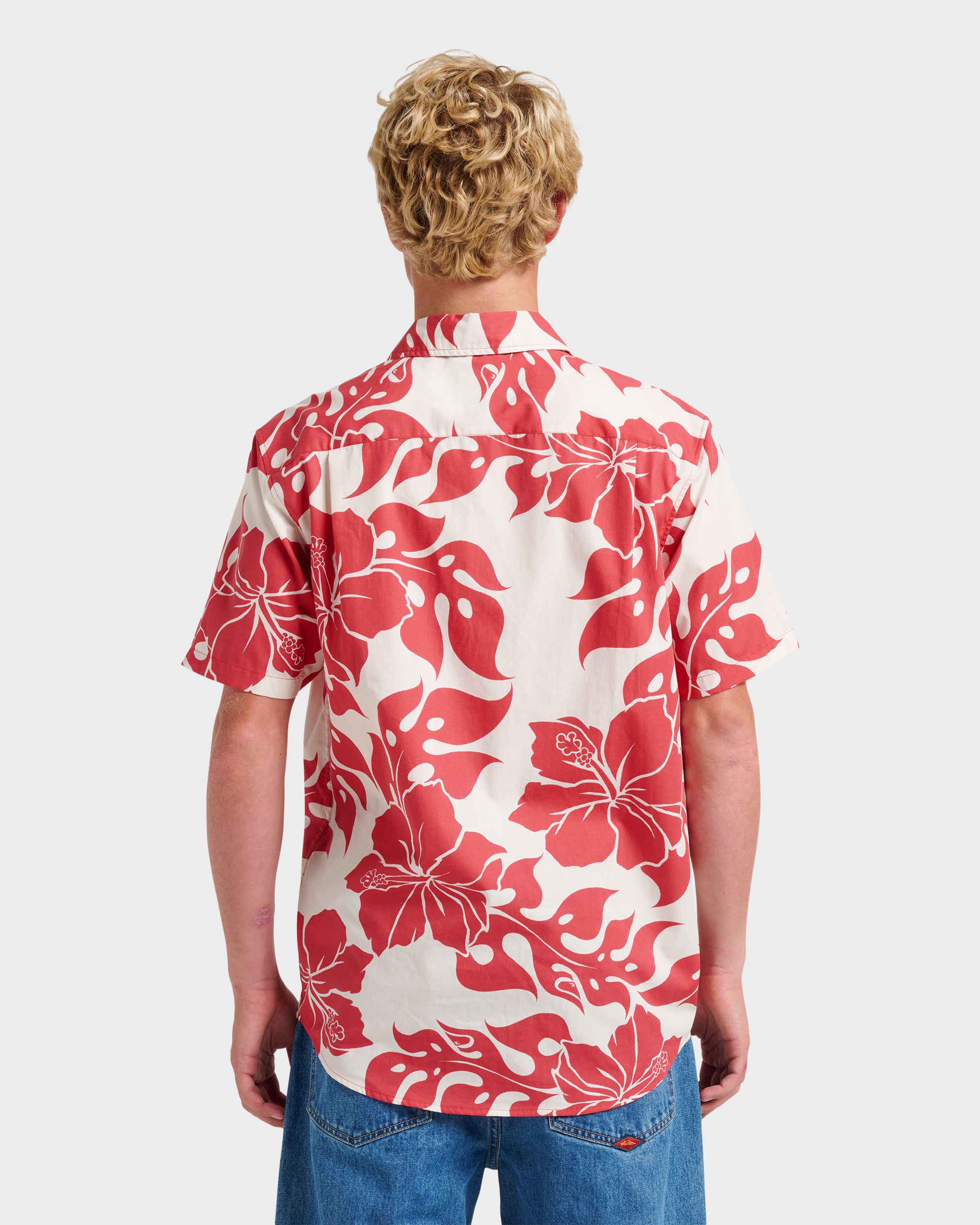 Oceanview Classic Short Sleeve Shirt - Mineral Red | Quiksilver