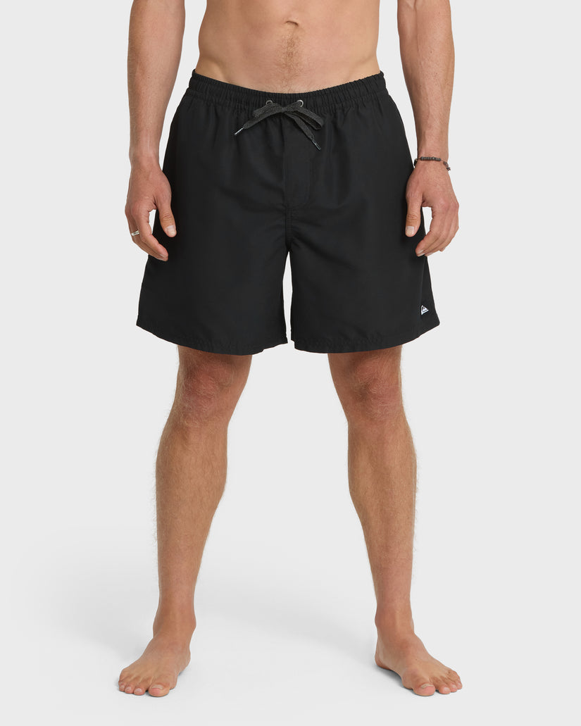 Everyday-Solid-17"-Swim-Trunks-Black-1