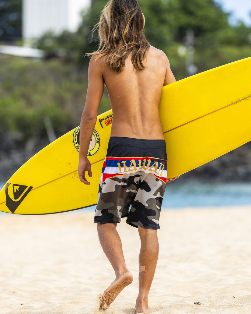 Hi Panel 20" Boardshorts - Grape Leaf
