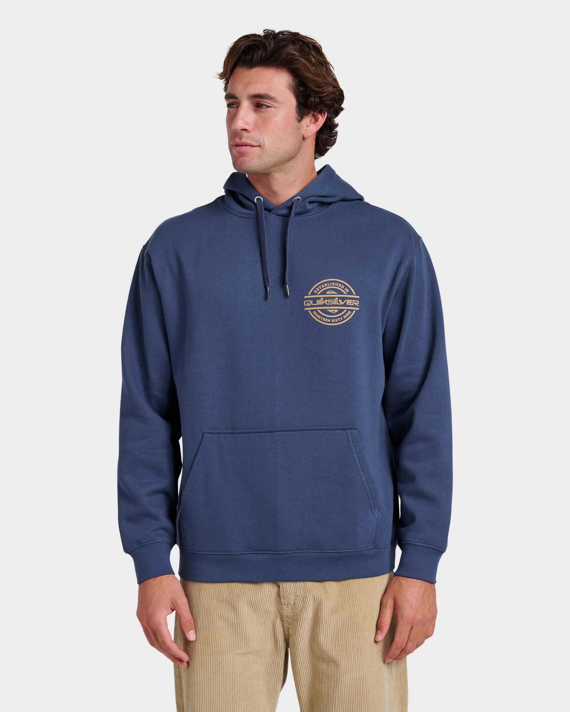 Quiksilver Lサイズ Graphic Hoodie - Sargasso Sea | Quiksilver
