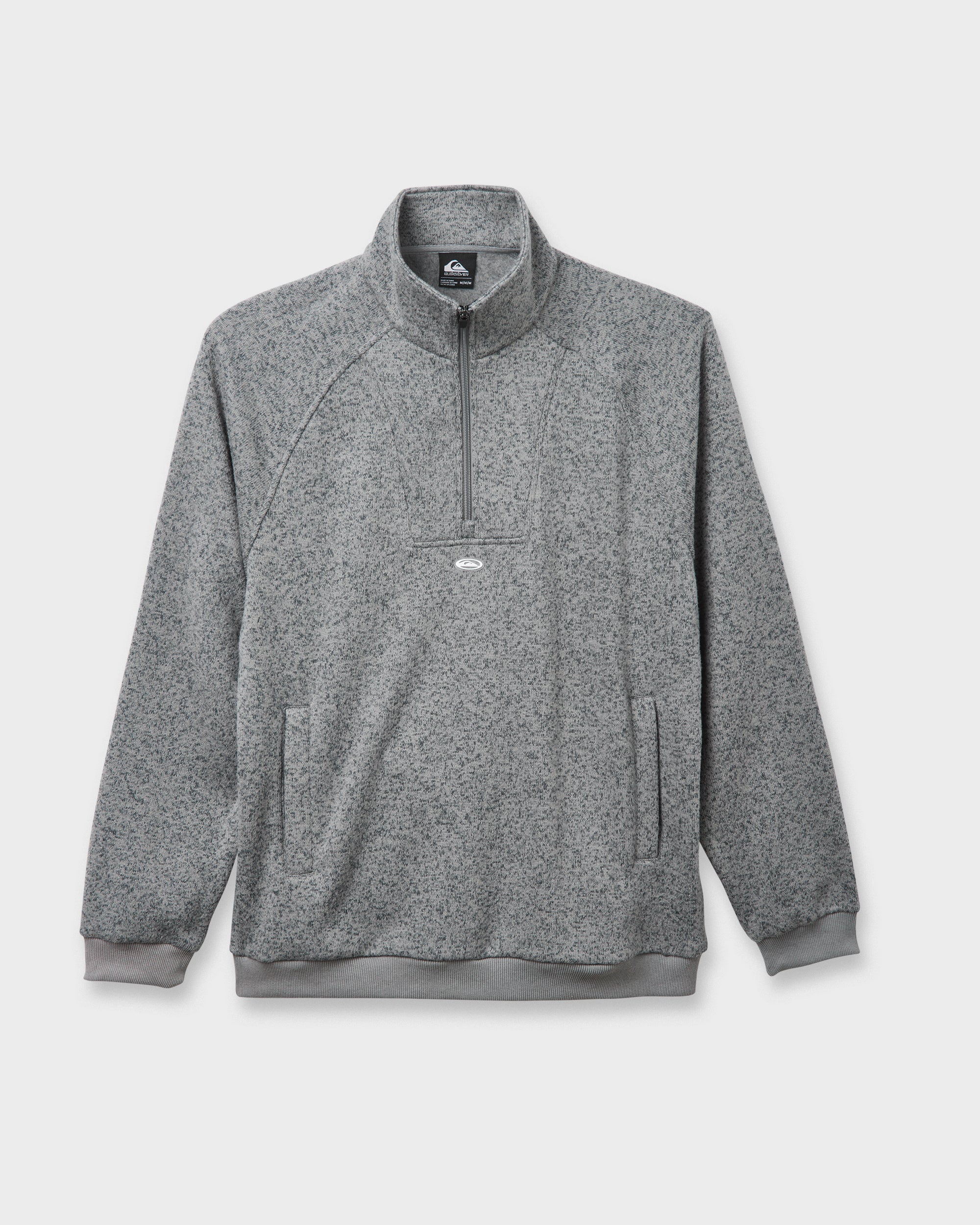 Keller Half Zip Mock Sweatshirt - Smoked Gray Heather | Quiksilver