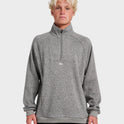 Keller Half Zip Mock Sweatshirt - Smoked Gray Heather