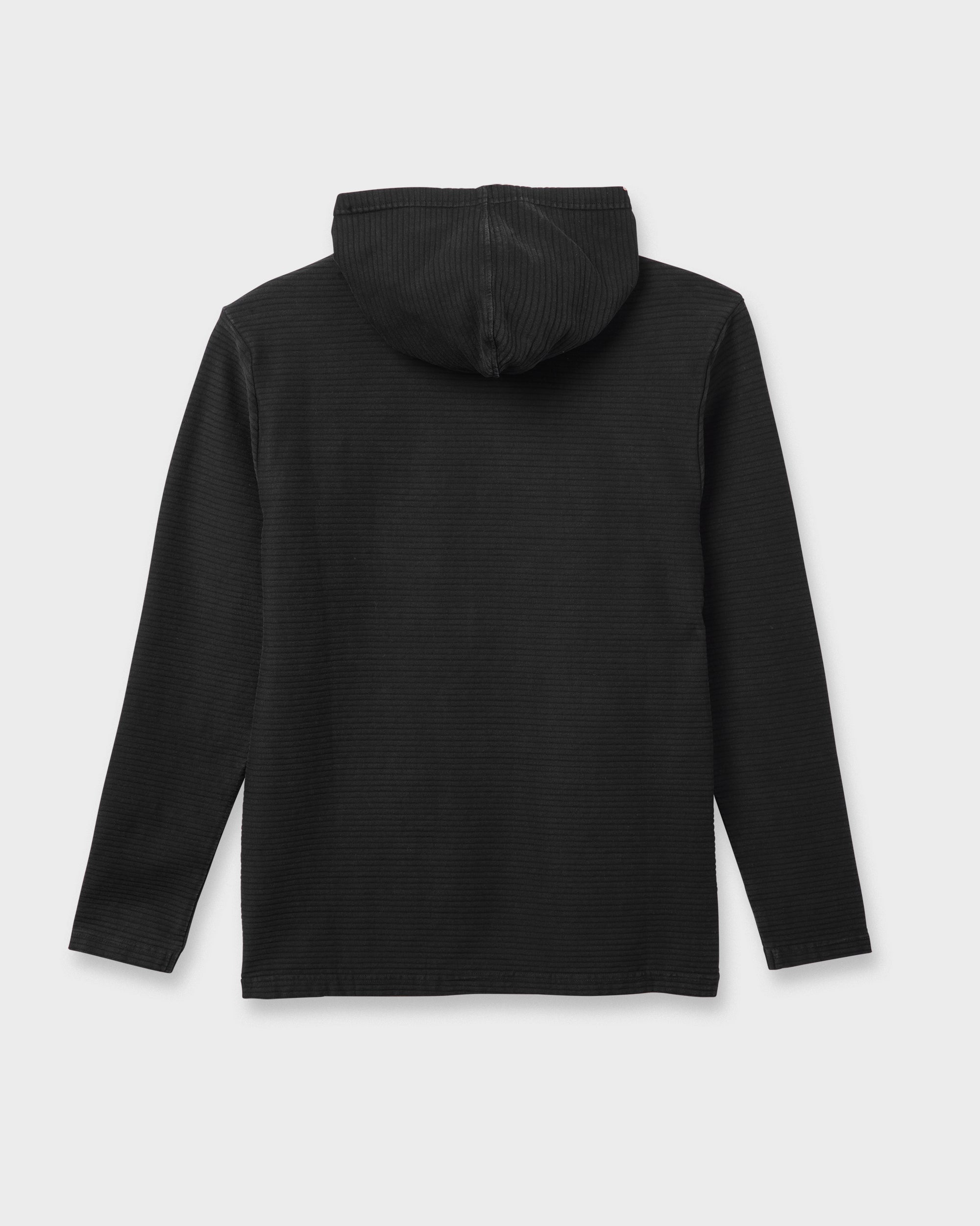 Alamitos Long Sleeve Hooded Top - Black | Quiksilver