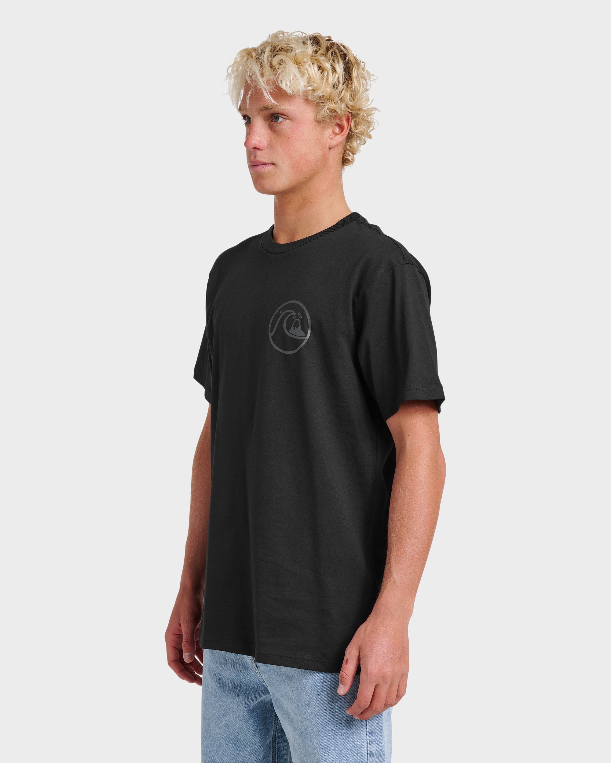Jungle Wave Classic T-shirt - Black | Quiksilver