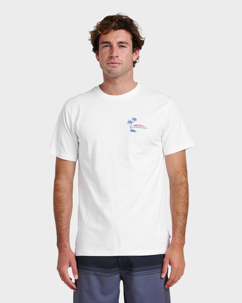 Tropical Surf Classic T-shirt - White | Quiksilver