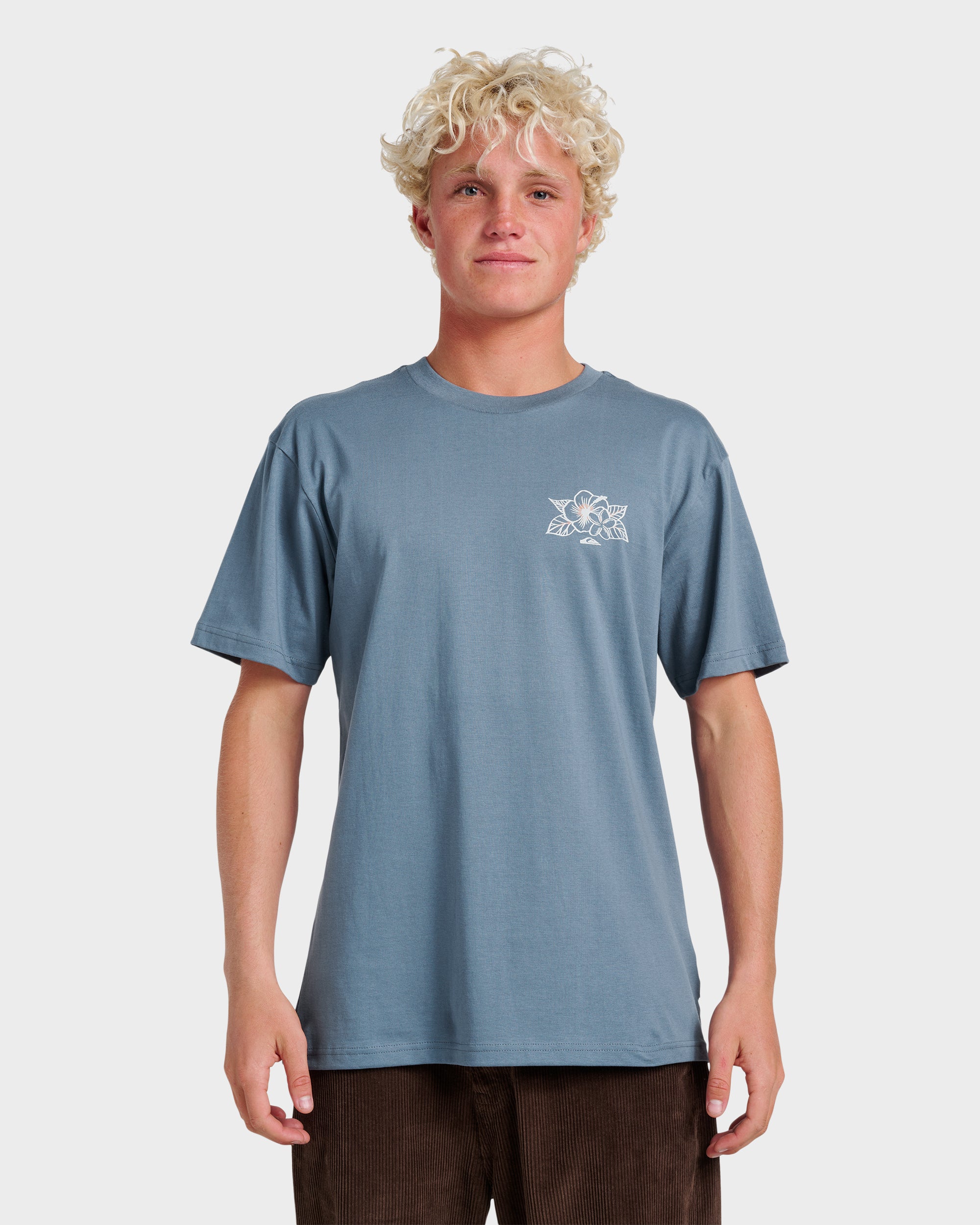 Floral Needs Classic T-shirt - China Blue | Quiksilver