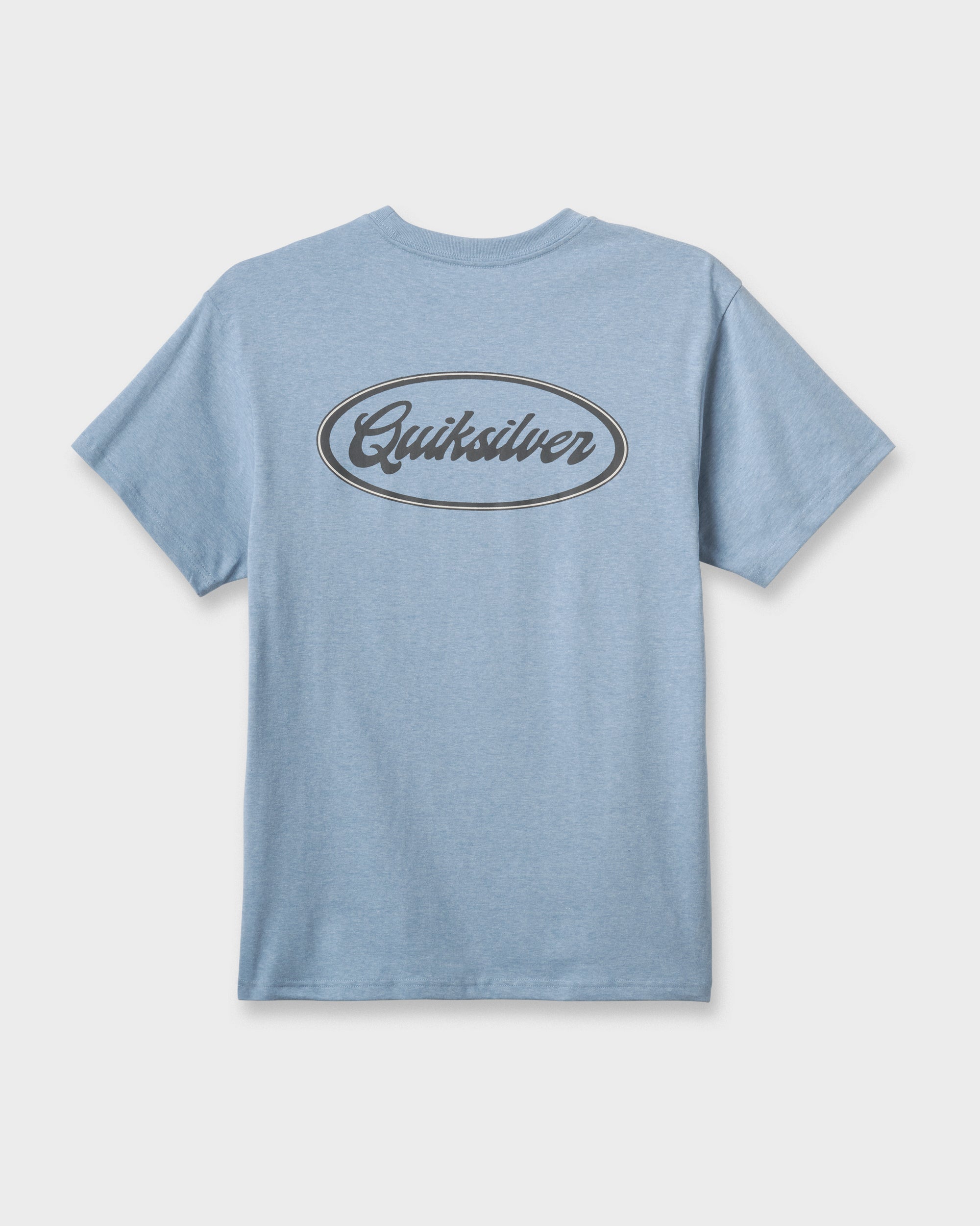 Mechanics Script Classic T-shirt - Ashley Blue Heather | Quiksilver