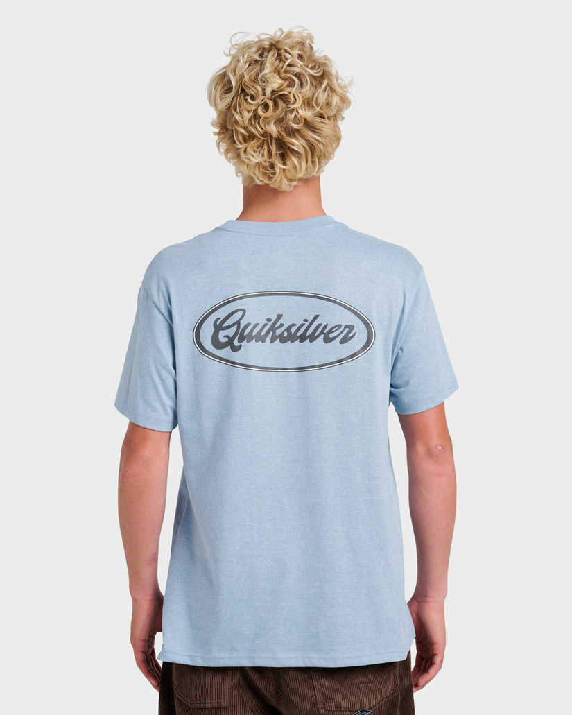 Mechanics-Script-Classic-T-shirt-Ashley-Blue-Heather-2