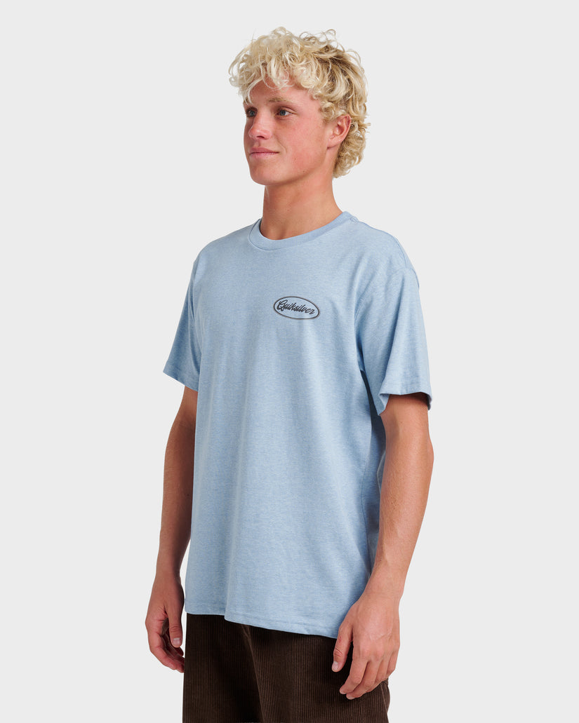 Mechanics-Script-Classic-T-shirt-Ashley-Blue-Heather-3
