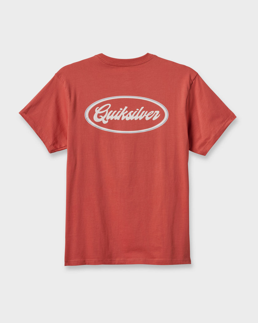 Mechanics-Script-Classic-T-shirt-Mineral-Red-6