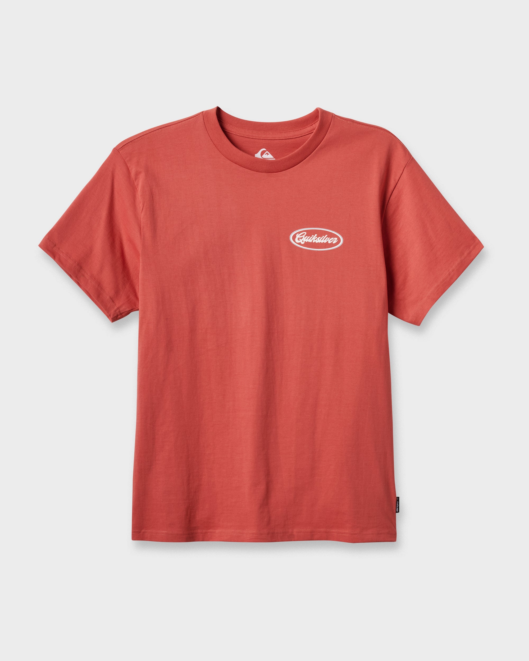 Mechanics Script Classic T-shirt - Mineral Red | Quiksilver