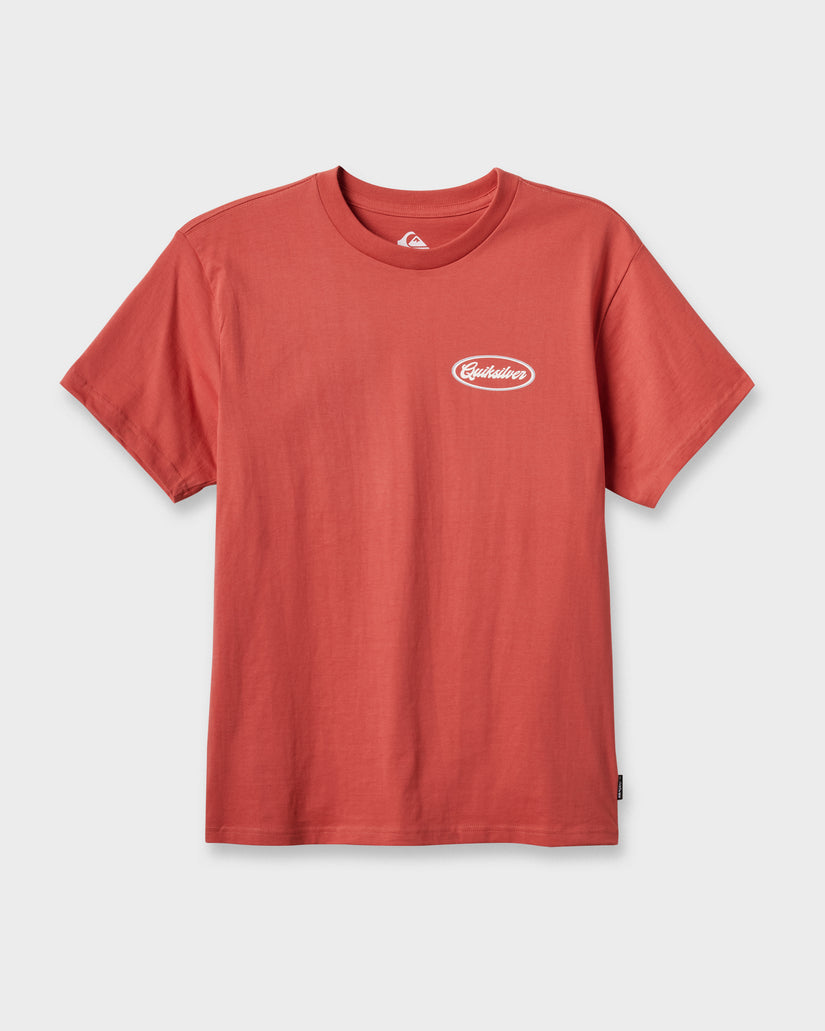 Mechanics-Script-Classic-T-shirt-Mineral-Red-5