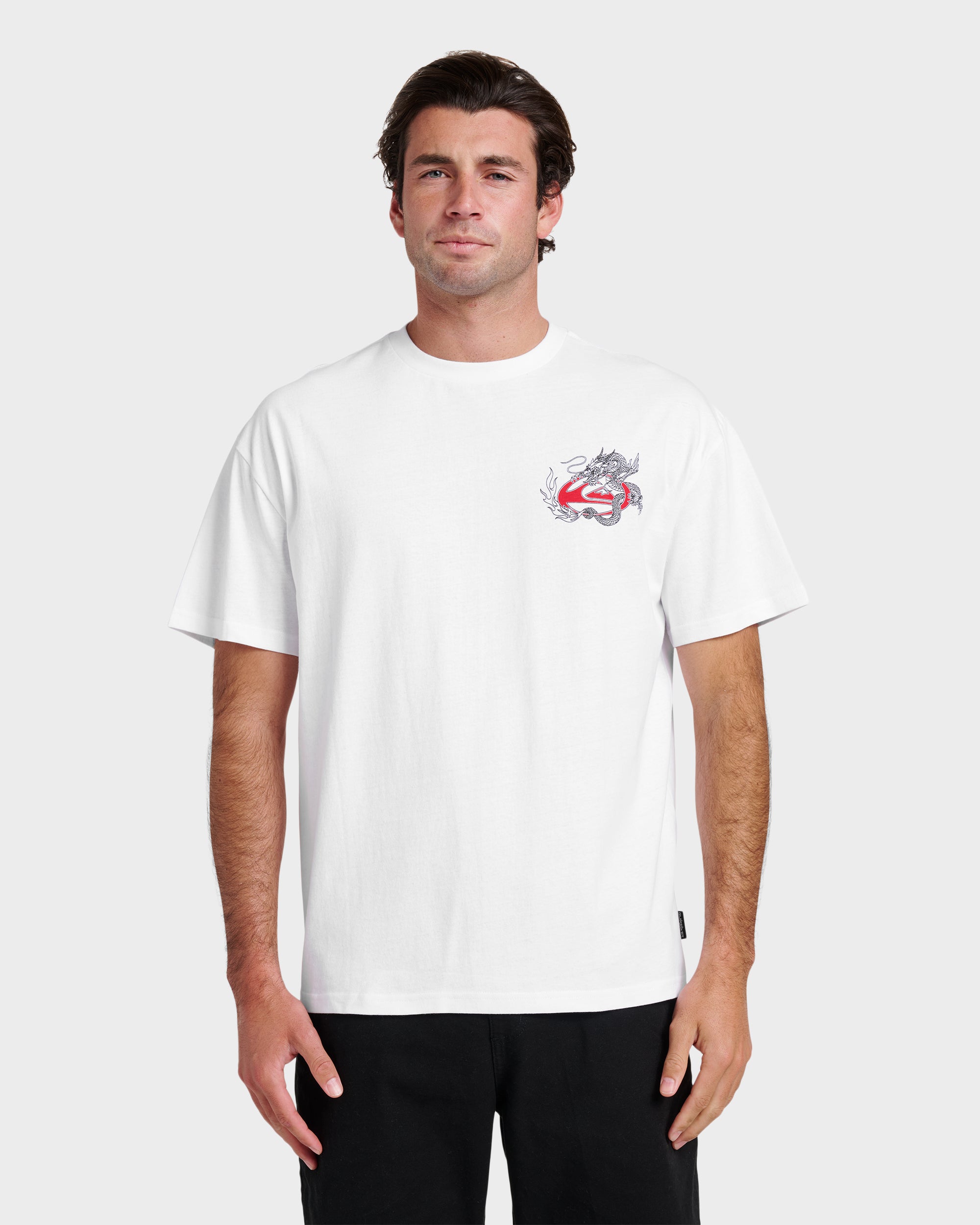 Dragon Master Heavy Weight T-shirt - White | Quiksilver