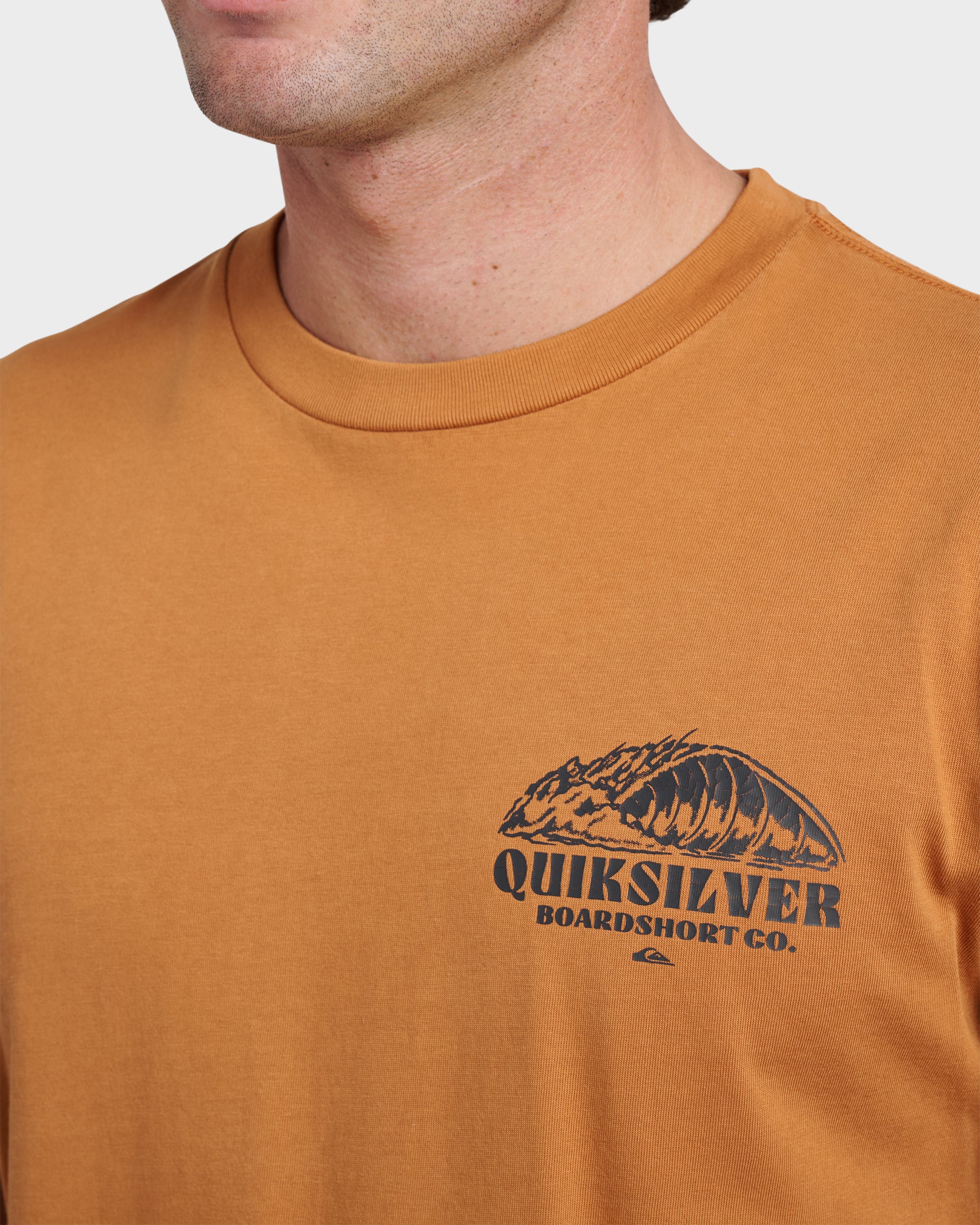Going Leftpigment Dye T-Shirt - Almond | Quiksilver