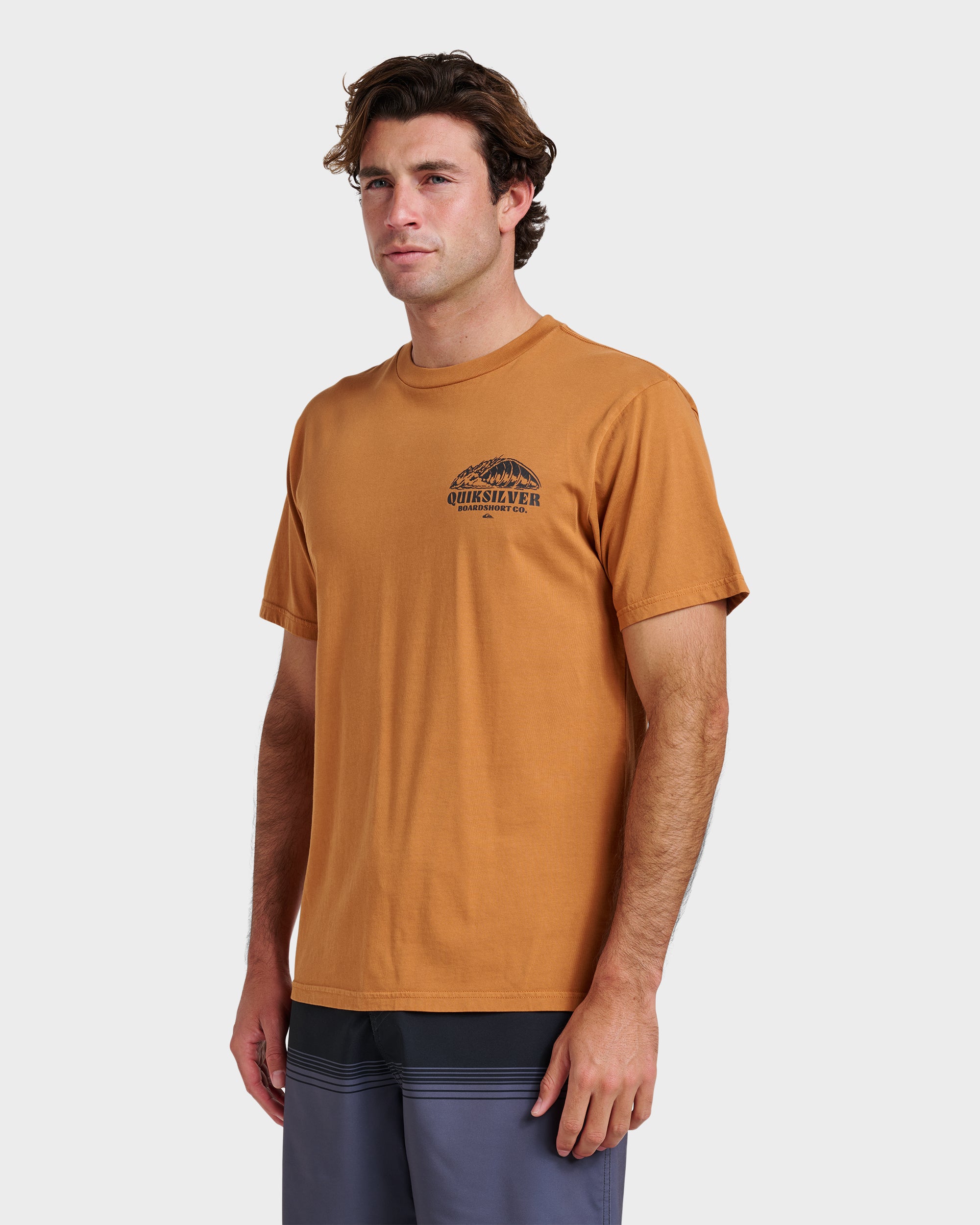 Going Leftpigment Dye T-Shirt - Almond | Quiksilver