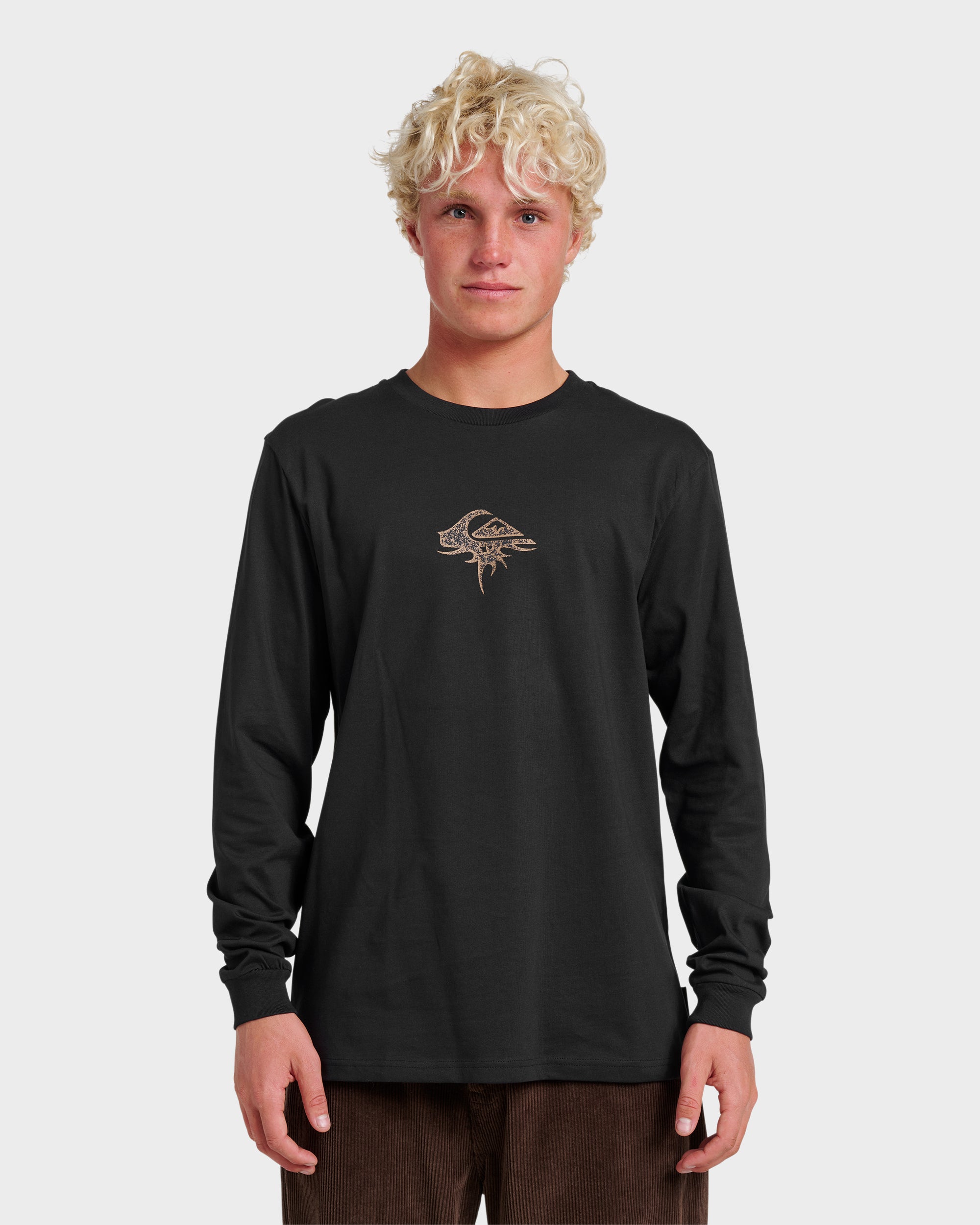 Three Piece Long Sleeve T-shirt - Black | Quiksilver