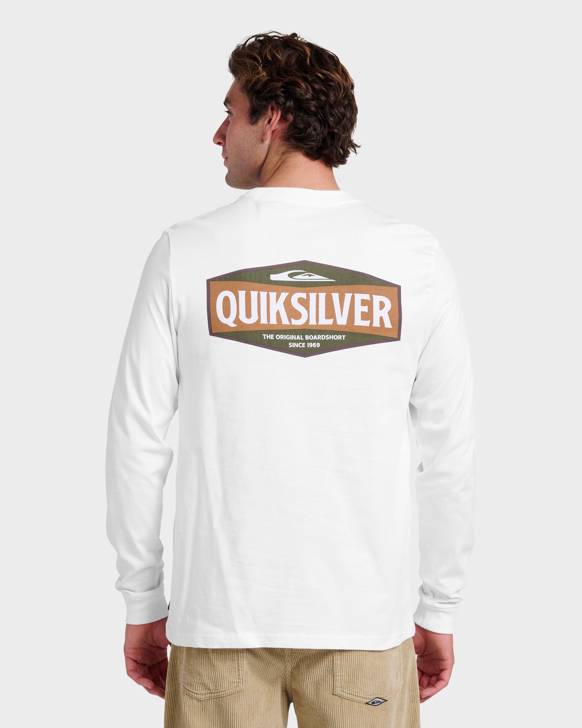 Three Piece Long Sleeve T-shirt - White | Quiksilver