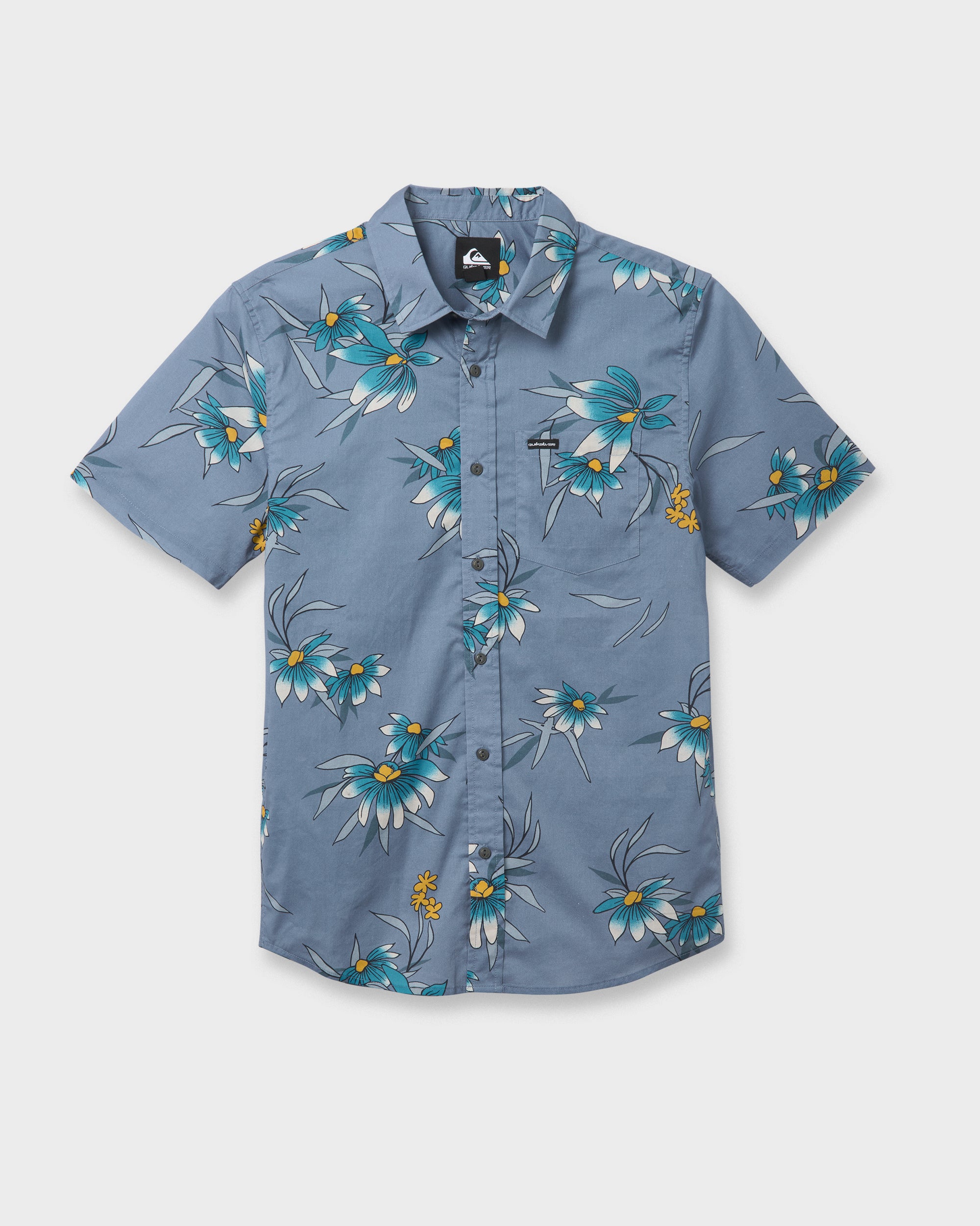 Costal Flora Classic Short Sleeve Shirt - Coronet Blue | Quiksilver