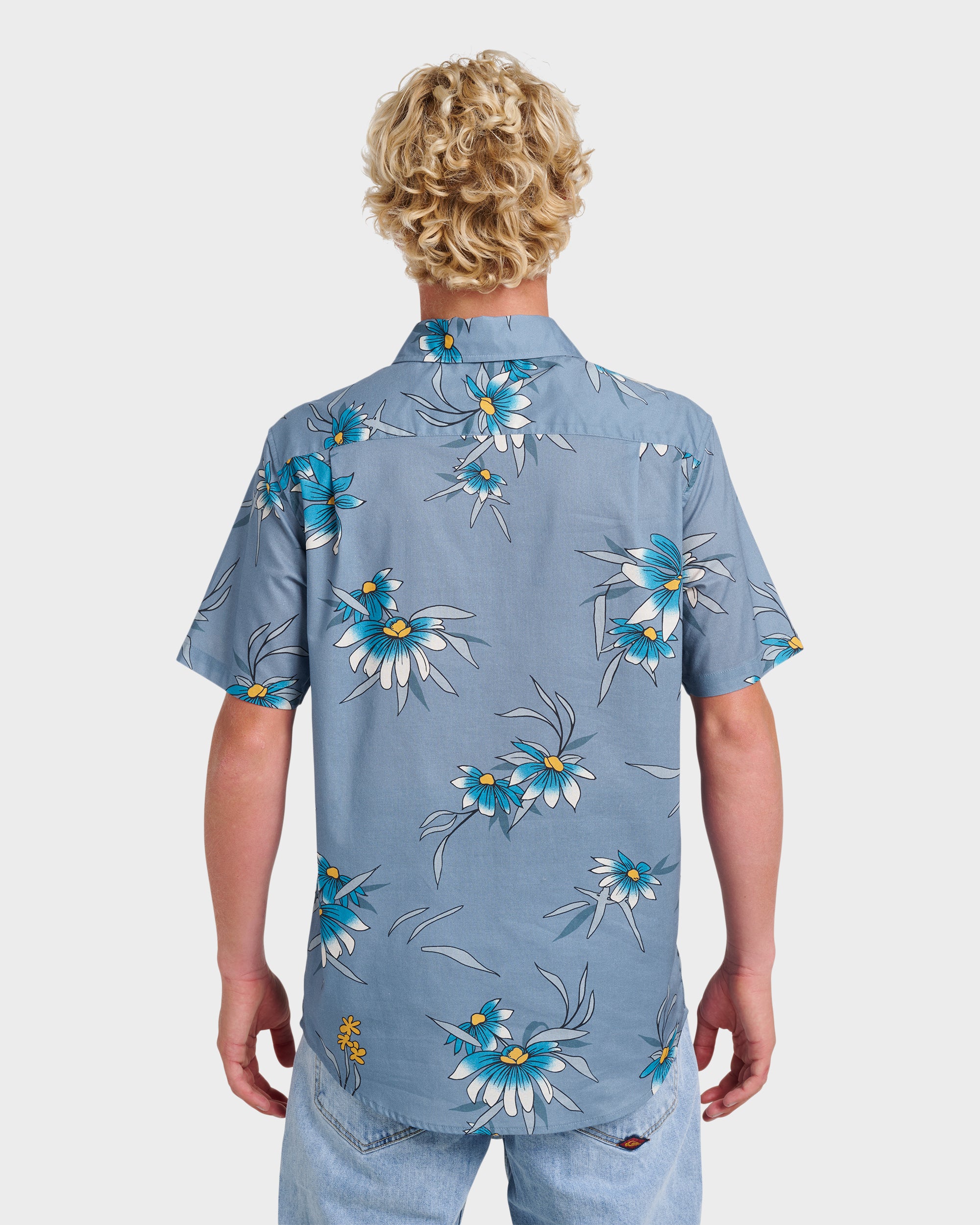 Costal Flora Classic Short Sleeve Shirt - Coronet Blue | Quiksilver