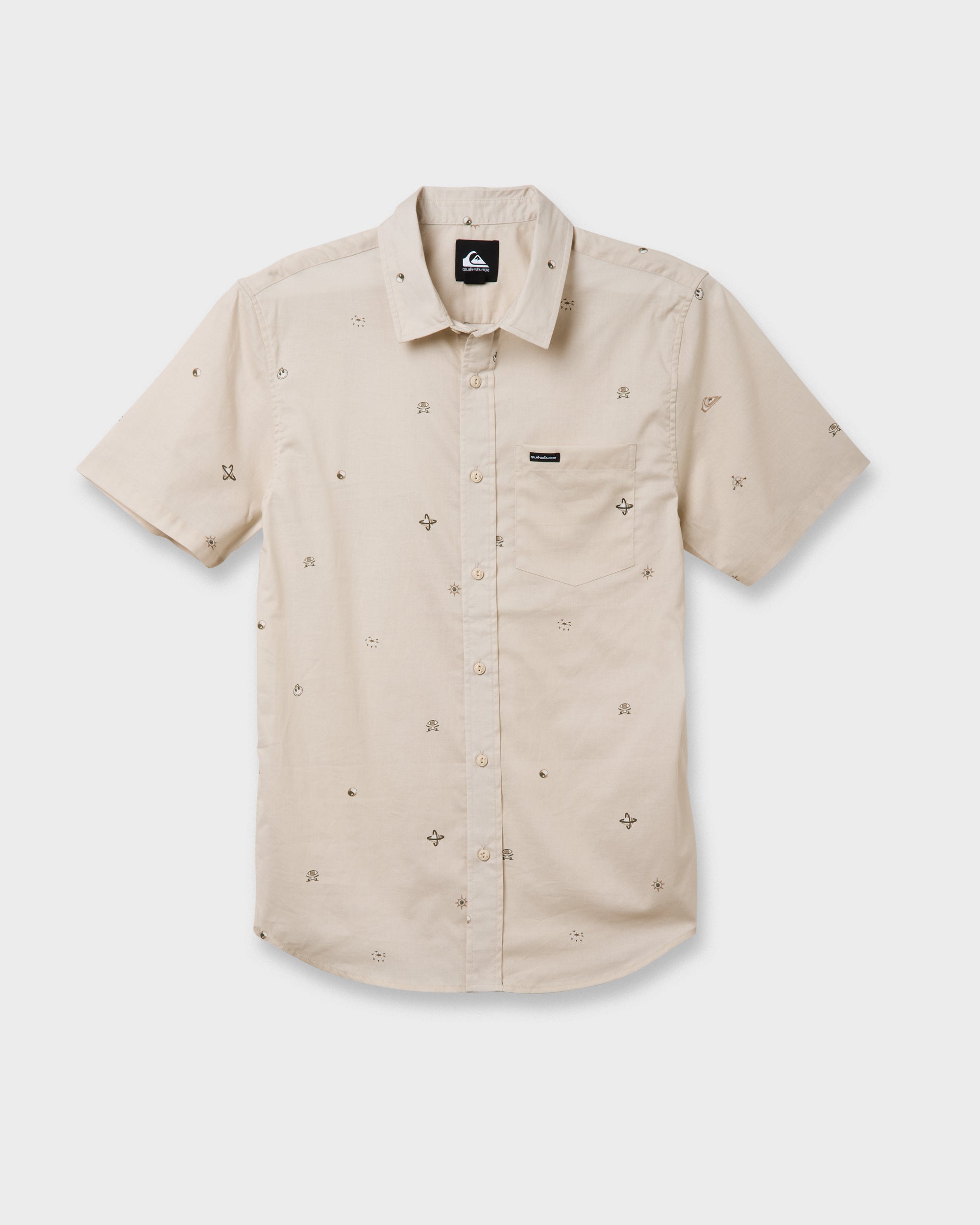 Mini Dimensions Classic Short Sleeve Shirt - Silver Birch | Quiksilver
