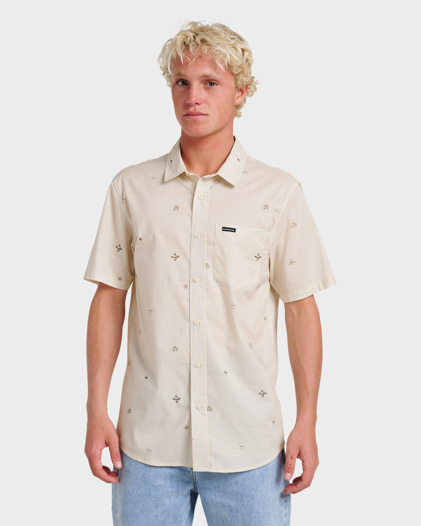 Quiksilver - Mens Mini Dimensions Classic Short Sleeve Woven Shirt Quiksilver - Mens Mini Dimensions Classic Short Sleeve Woven Shirt