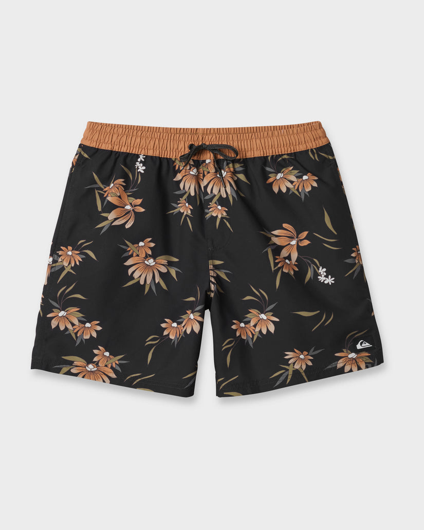 Everyday-Coastal-Flora-17"-Swim-Trunks-Black-4