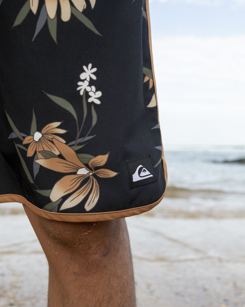 Everyday Coastal Flora 17" Swim Trunks - Black