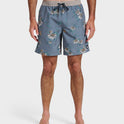 Everyday Coastal Flora 17" Swim Trunks - China Blue