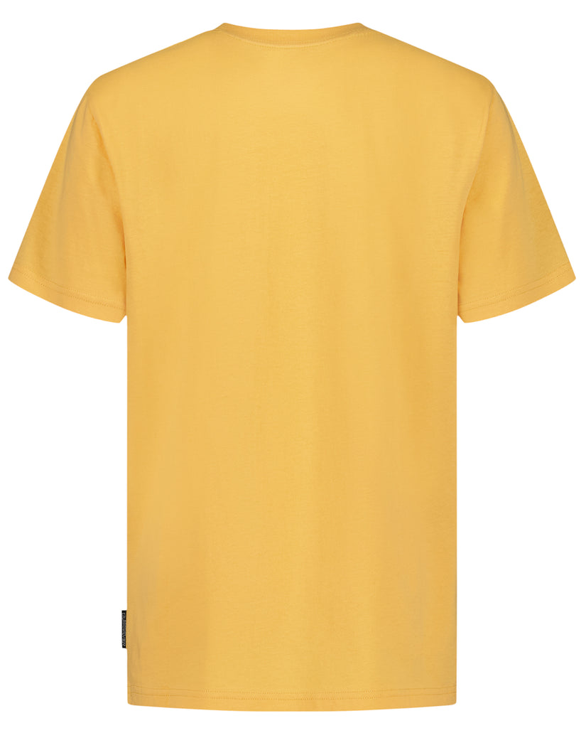 Yellow t-shirt on a white background