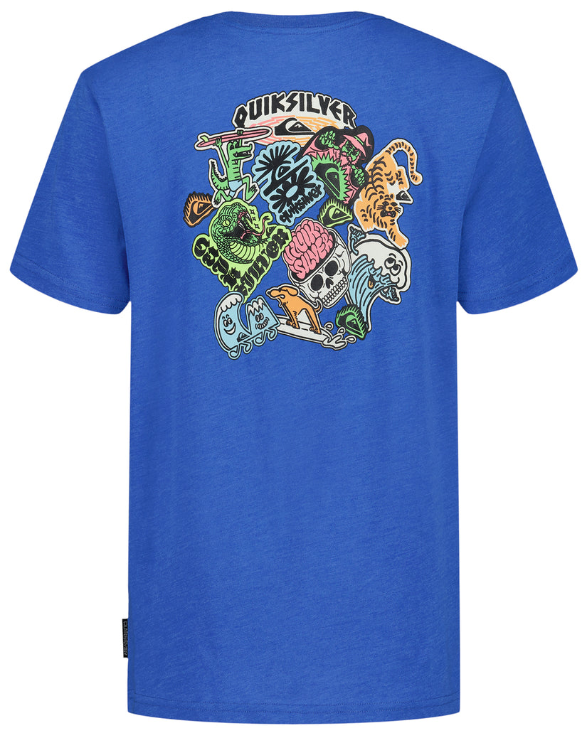 Boys Sticker Short Sleeve T-Shirt