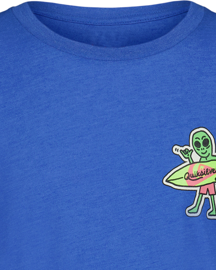 Little Boys Sticker Short Sleeve T-Shirt