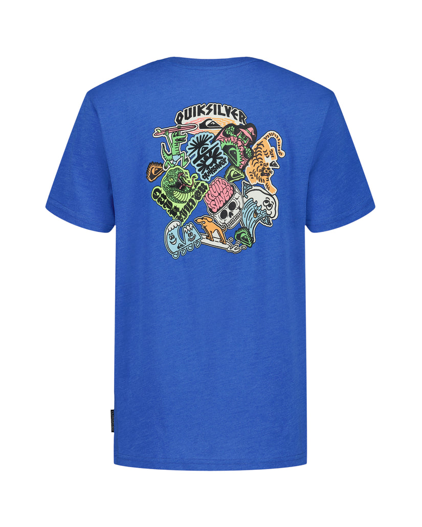 Little Boys Sticker Short Sleeve T-Shirt