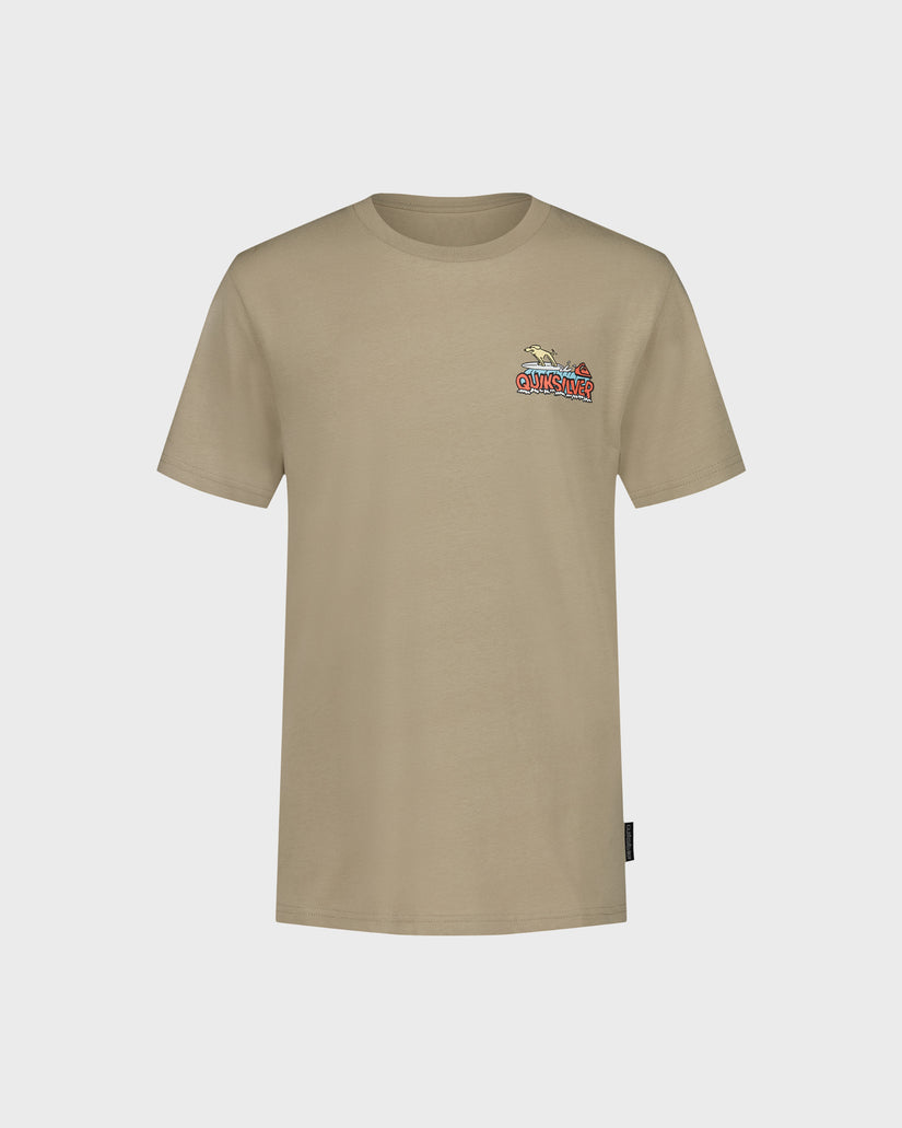 Little Boys Dog Wave Short Sleeve T-Shirt