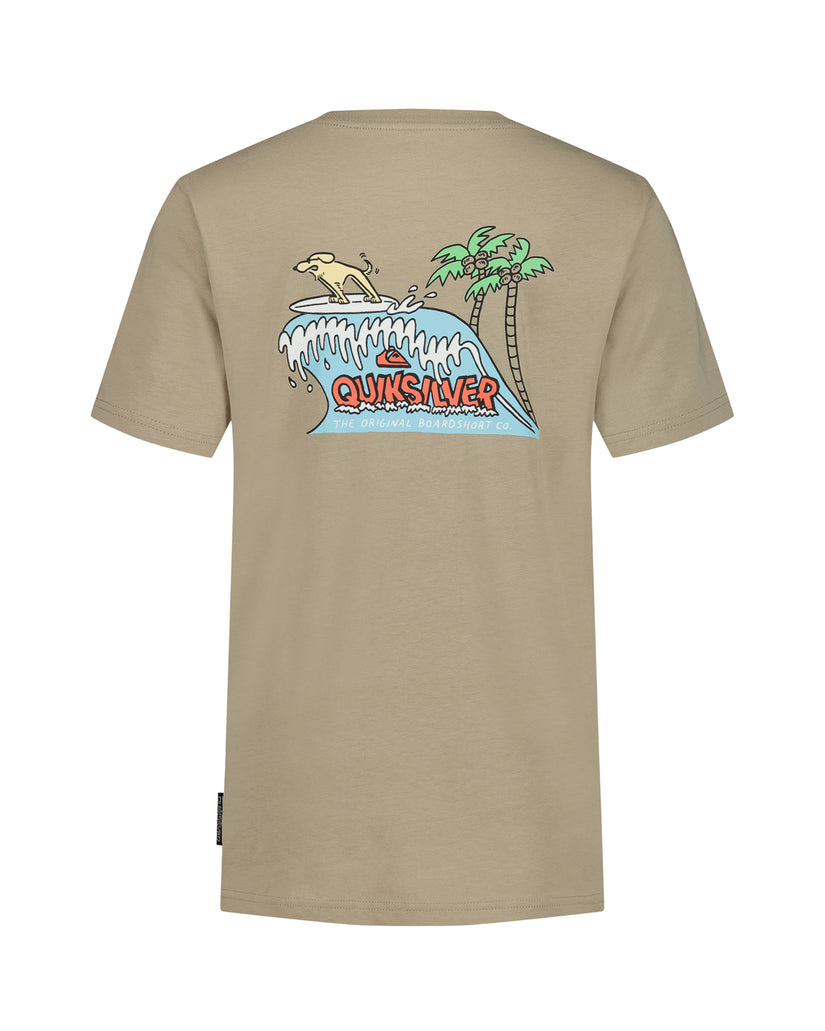 Little Boys Dog Wave Short Sleeve T-Shirt