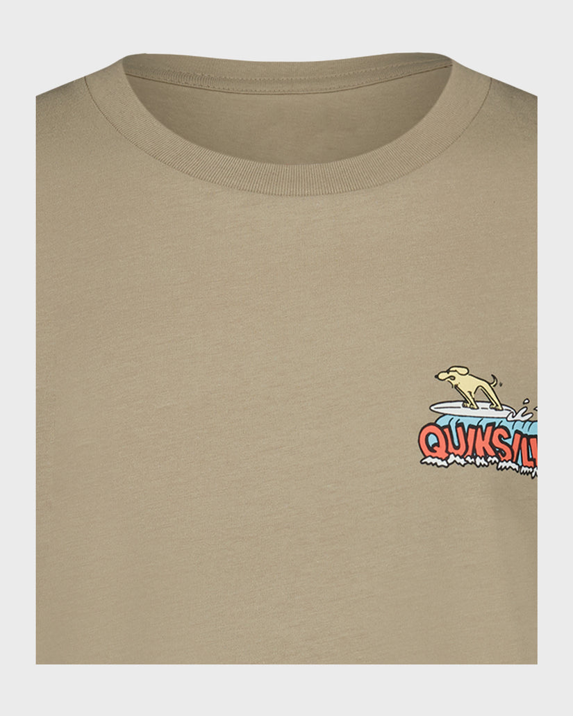 Little Boys Dog Wave Short Sleeve T-Shirt