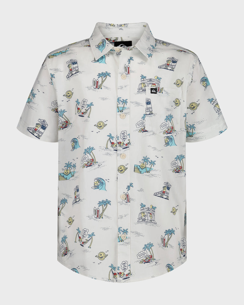 Boys Surf Doodle Classic Short Sleeve