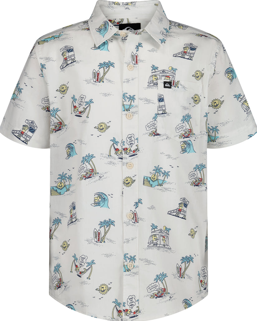 Boys Surf Doodle Classic Short Sleeve