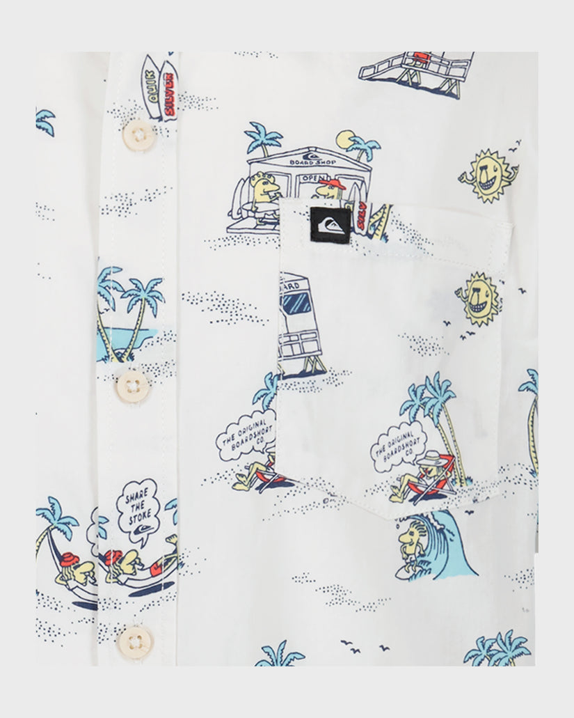 Boys Surf Doodle Classic Short Sleeve