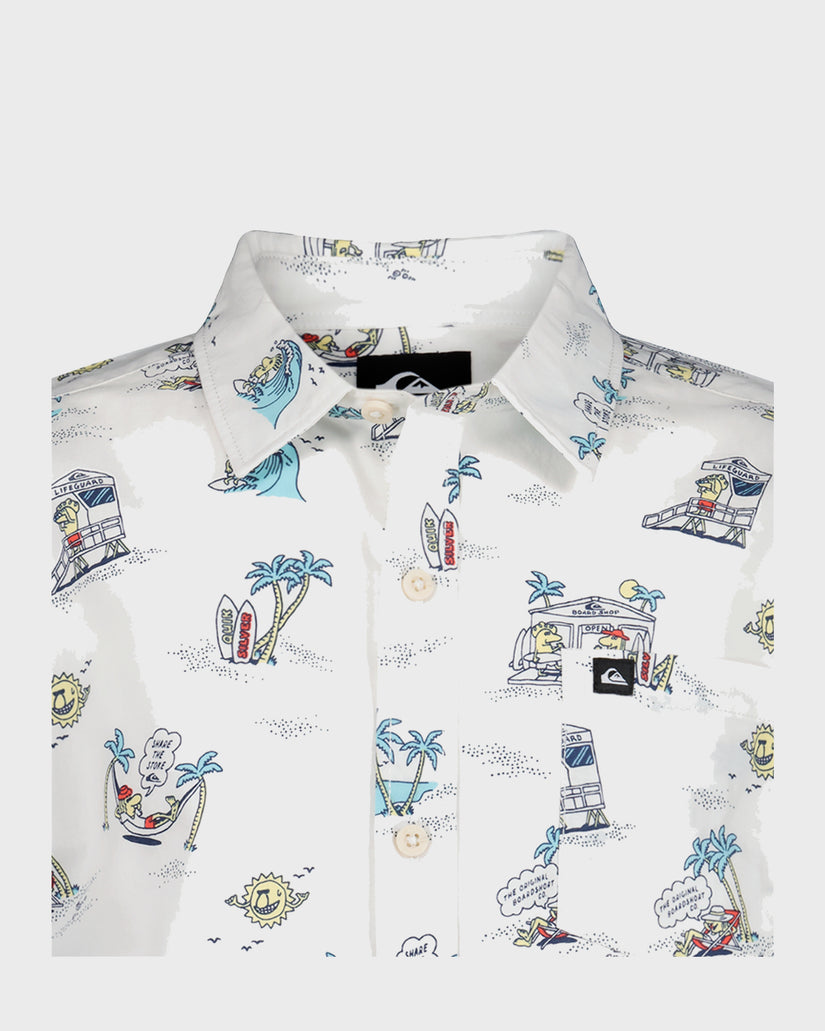 Little Boys Surf Doodle Classic Short Sleeve