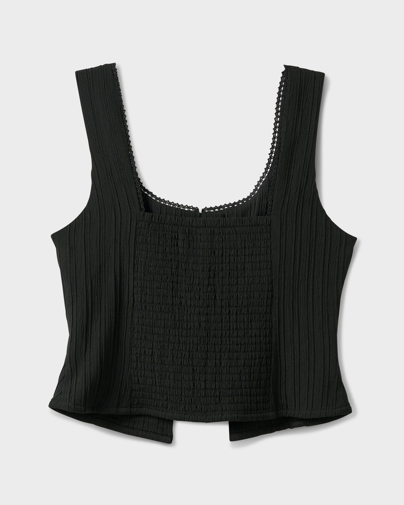 Maci Solid Textured Tank Top