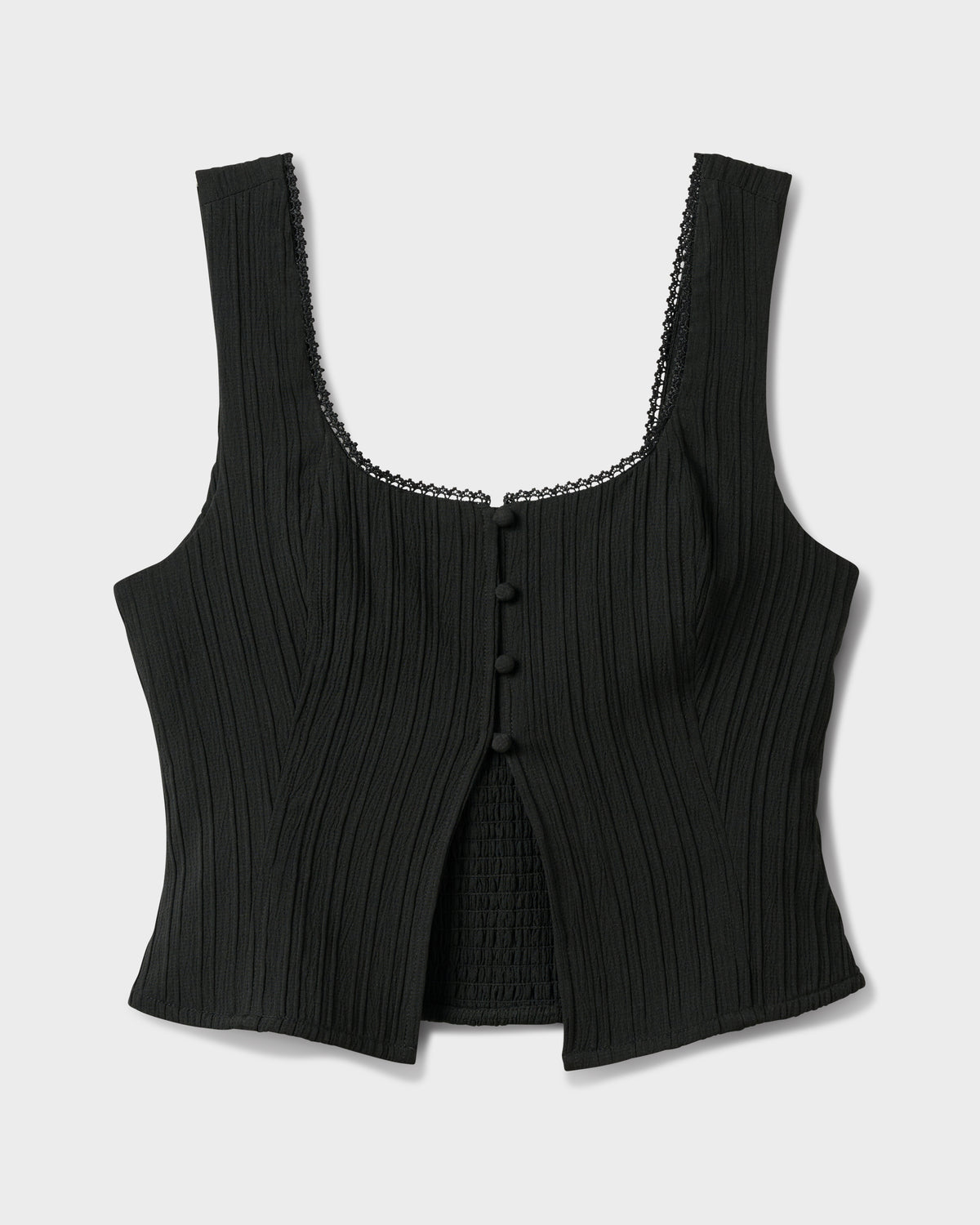 Maci Solid Textured Tank Top